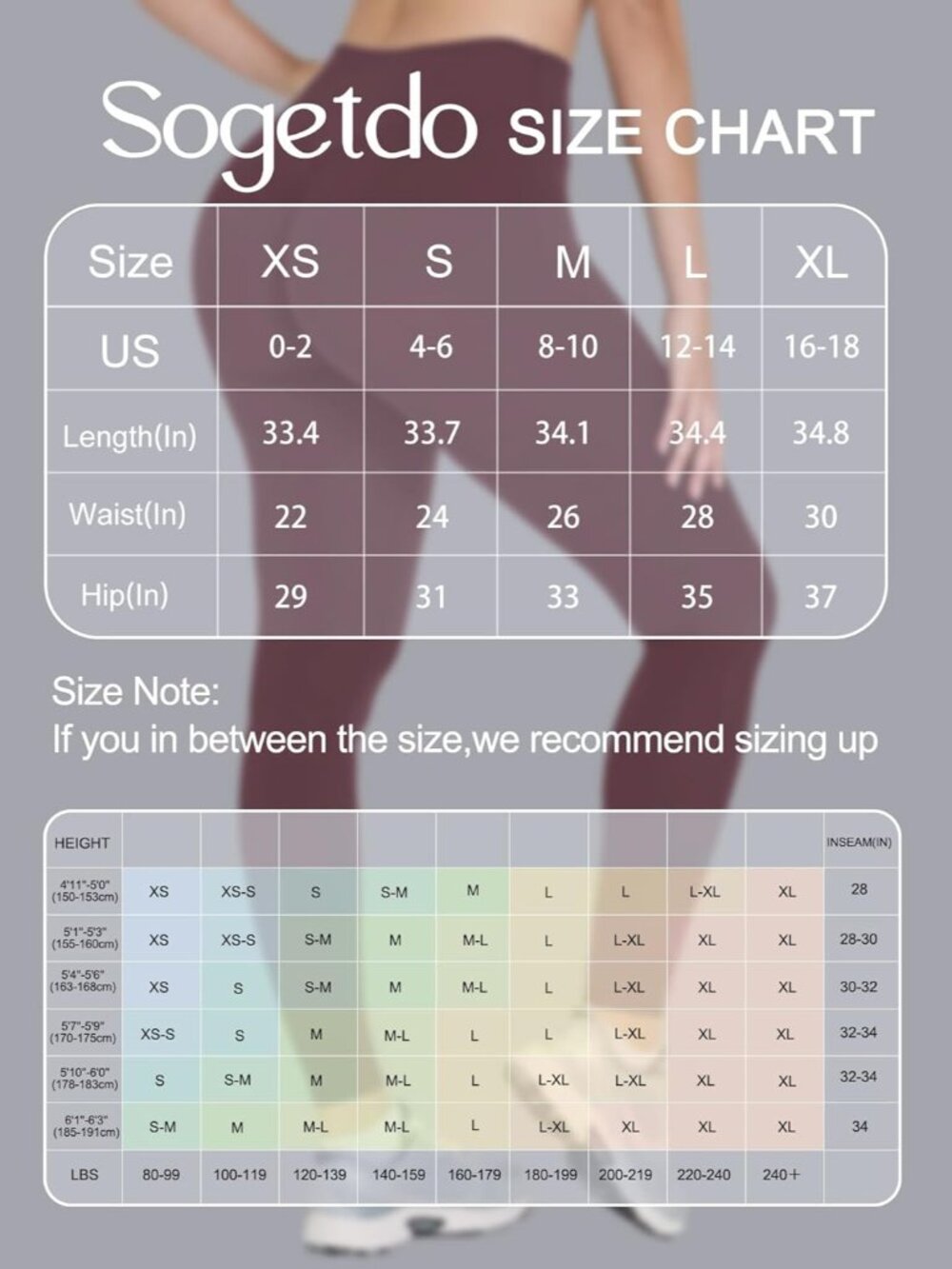Women's Burgundy Hidden Scrunch Butt Non See Through High Waisted Yoga Leggings - Picture 6 of 6